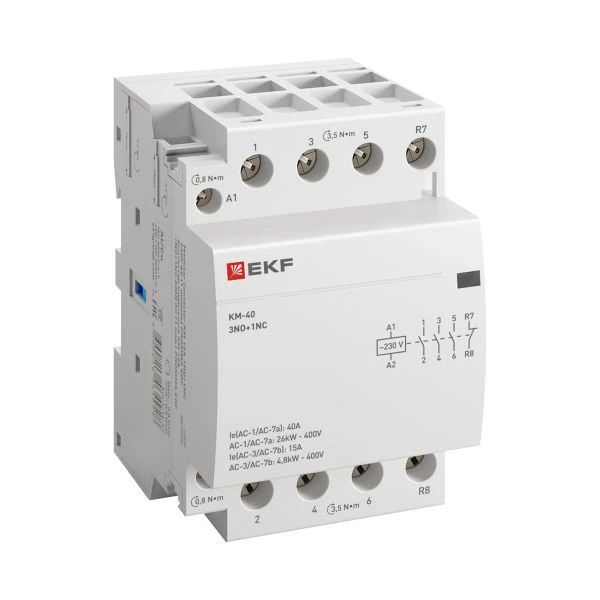 Контактор модульный КМ 40А 3NО+NC (3 мод,) EKF PROxima