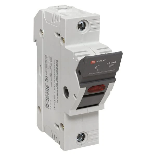 Предохранитель-разъединитель DF 10x38 1Р (тип ПВЦ) EKF