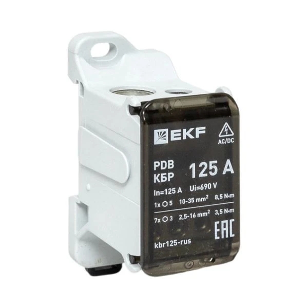 Клеммный блок распределительный КБР 125A EKF