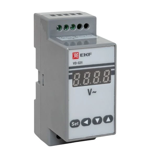 VD-G31 Вольтметр цифровой на DIN однофазный EKF PROxima (без поверки