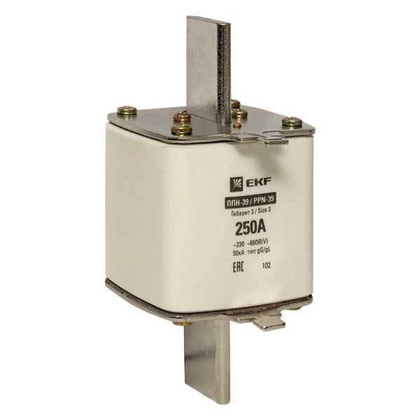 Плавкая вставка ППН-39 630/250А габарит 3 EKF