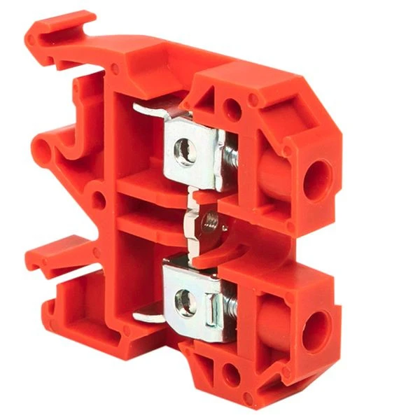 Клемма проходная винтовая JXB 2,5 мм2 красная EKF