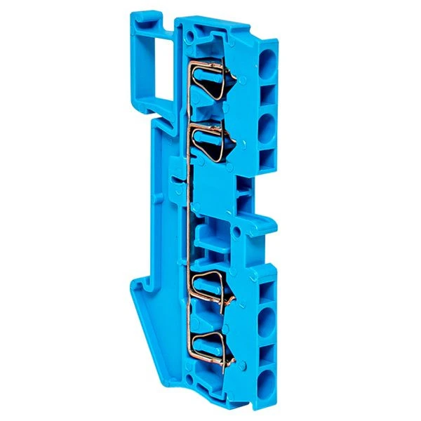 Клемма пружинная ST 2,5 мм2 4 вывода синяя EKF