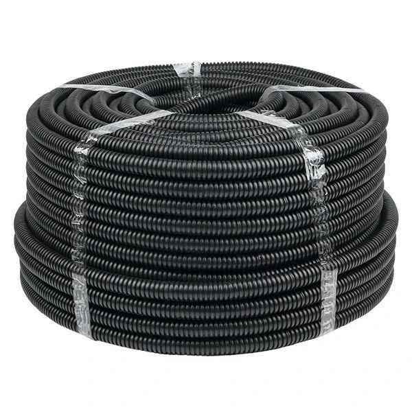 Труба гофр, ПНД с протяжкой d20 мм (100 м) черная EKF-Plast