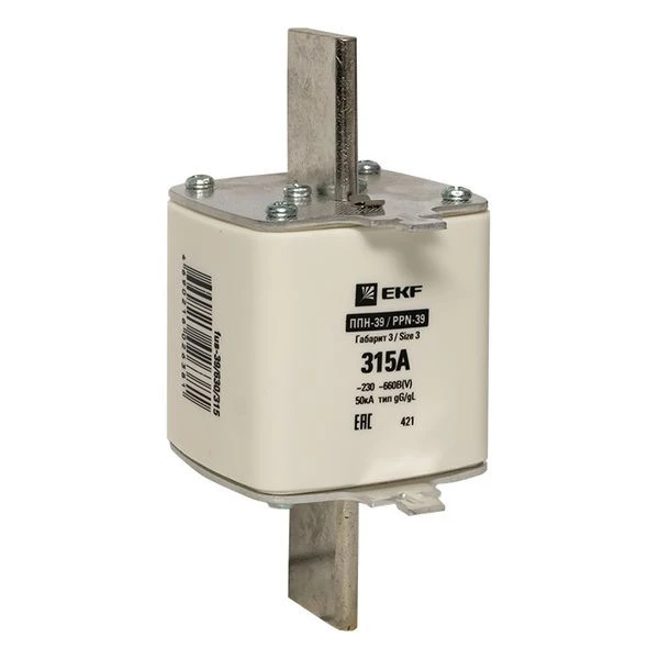 Плавкая вставка ППН-39 630/315А габарит 3 EKF