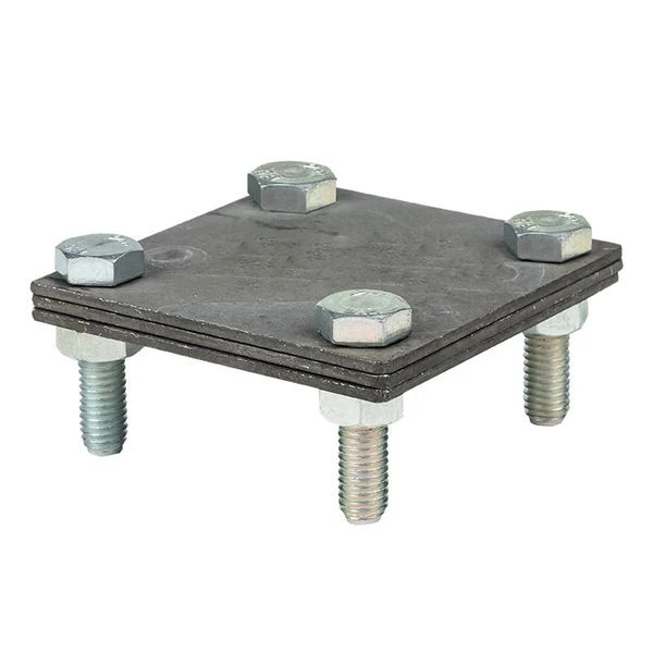 Зажим полоса 40 - полоса 40 (3 пластины 70x70мм) HZ EKF PROxima