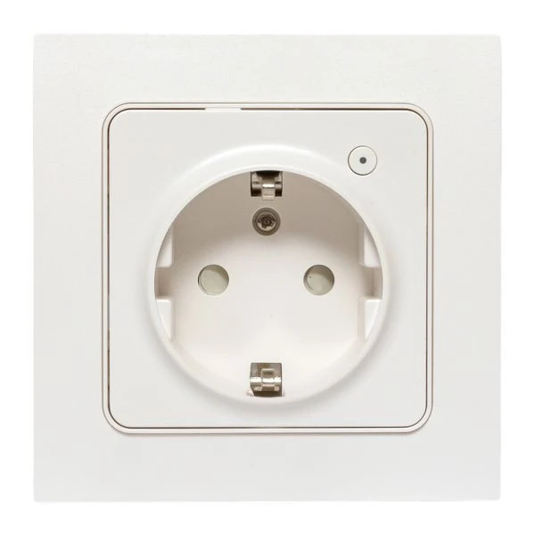 Умная розетка Стокгольм 1-местная 16А белый Zigbee EKF Сonnect