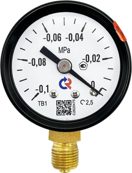 Вакуумметр ТВ-310Р.00 (-0,1-0 МПа) G¹/4 2,5 Росма