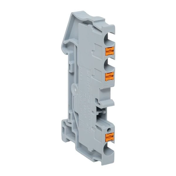 Клемма Push-in 4 мм2 3 вывода серая EKF