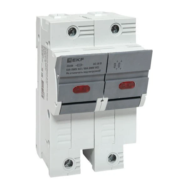 Предохранитель-разъединитель DF 22x58 2Р (тип ПВЦ) EKF