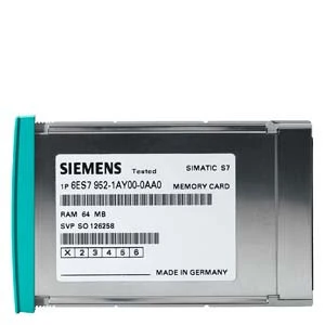 6ES7952-1AY00-0AA0, SIMATIC S7, Карта памяти для S-400, Siemens